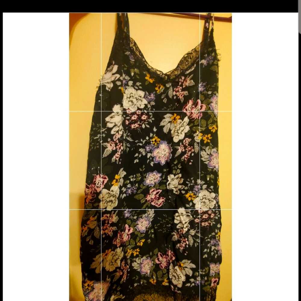 Wild fable Dress - Slip - Purple Floral, Lace - S